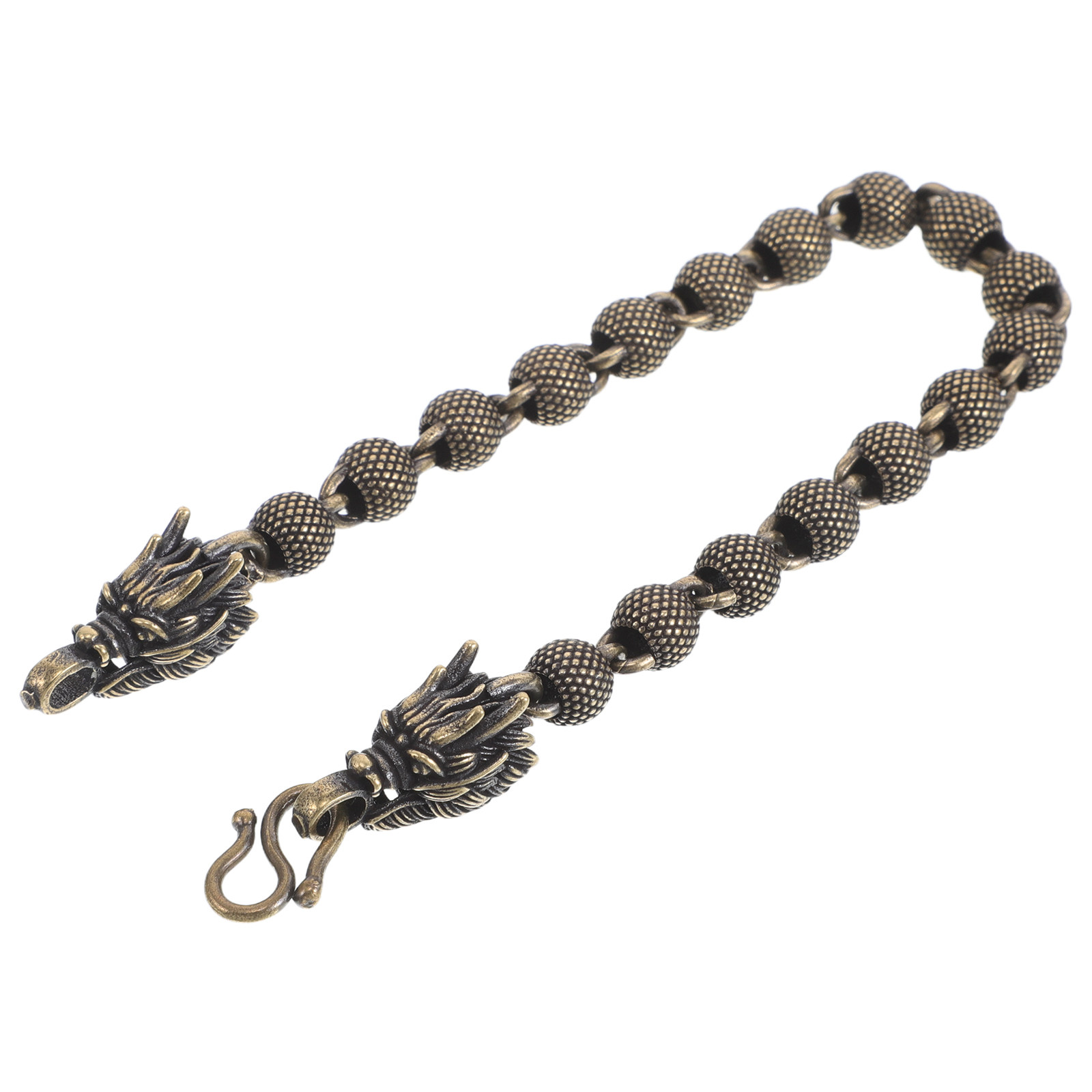 Men'S Formal Wear Jewelry - Vintage koperen drakenarmband met kralen, mat,