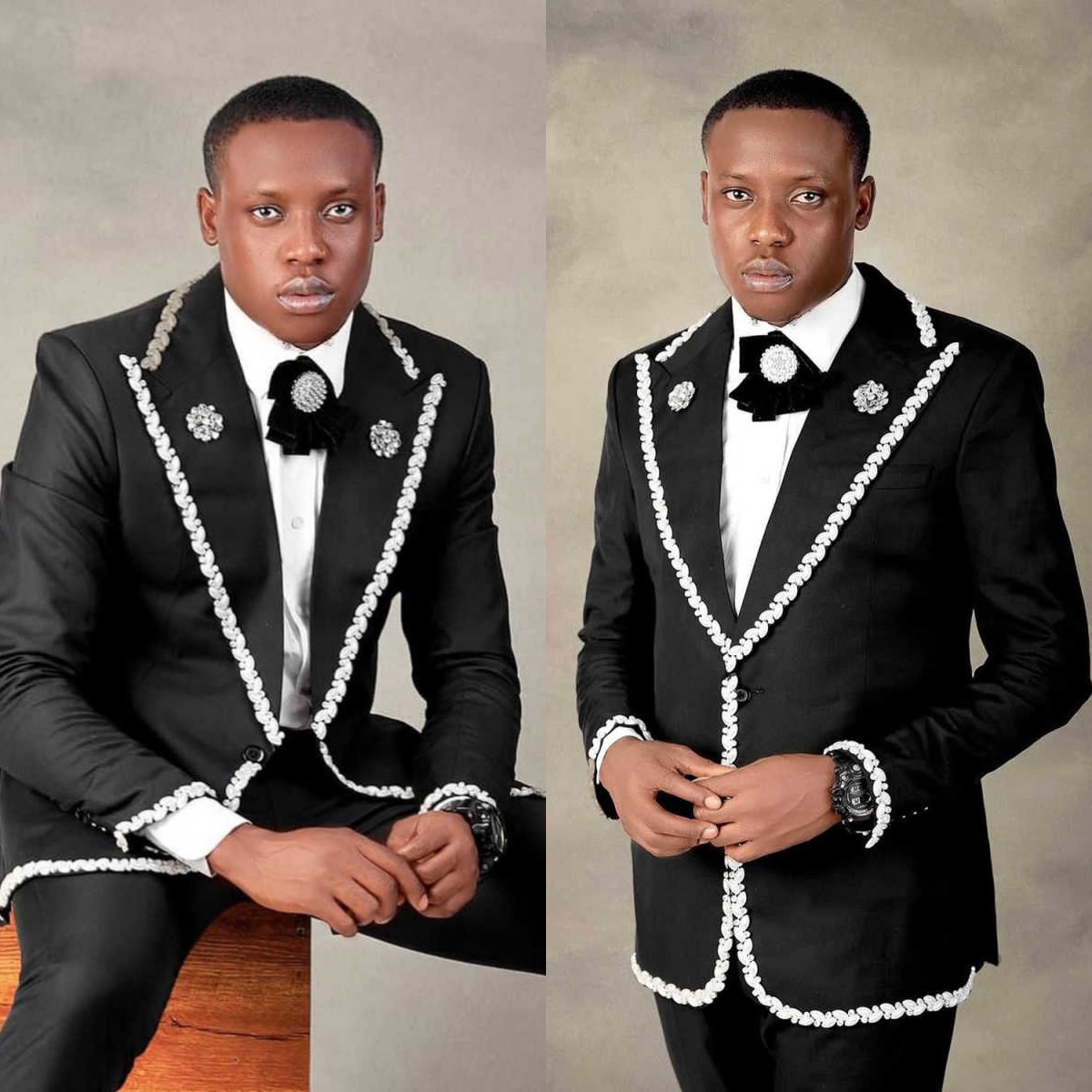 Men'S Holiday Formal Wear - Kristal Heren Broek Past Feestdagen Feest