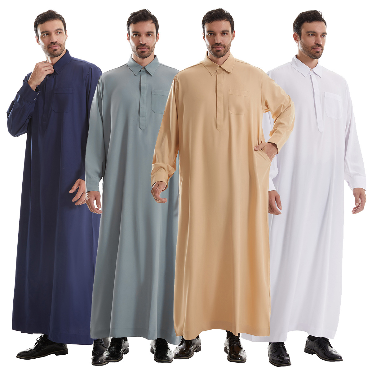 Men Formal Wear Dubai - Mannen Jubba Thobe Heren Lange Shirtjurk