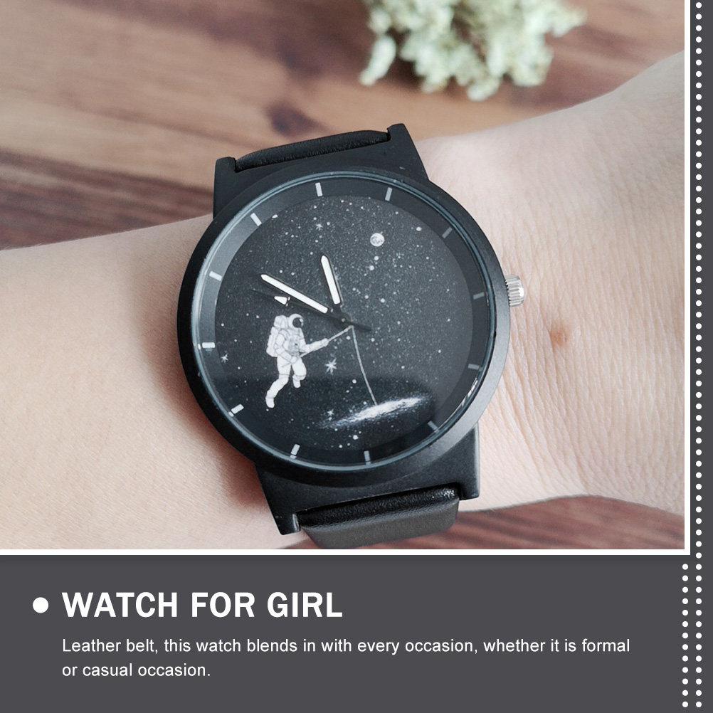 Mens Formal Look - Astronaut Horloge Dames Heren Horlogeband Polshorloge