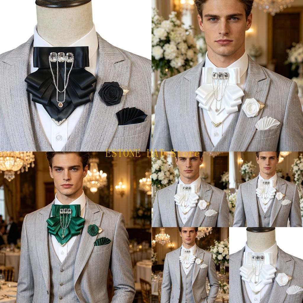 Mens Formal Look - 49MF Soepele formele accessoireset met kraag,