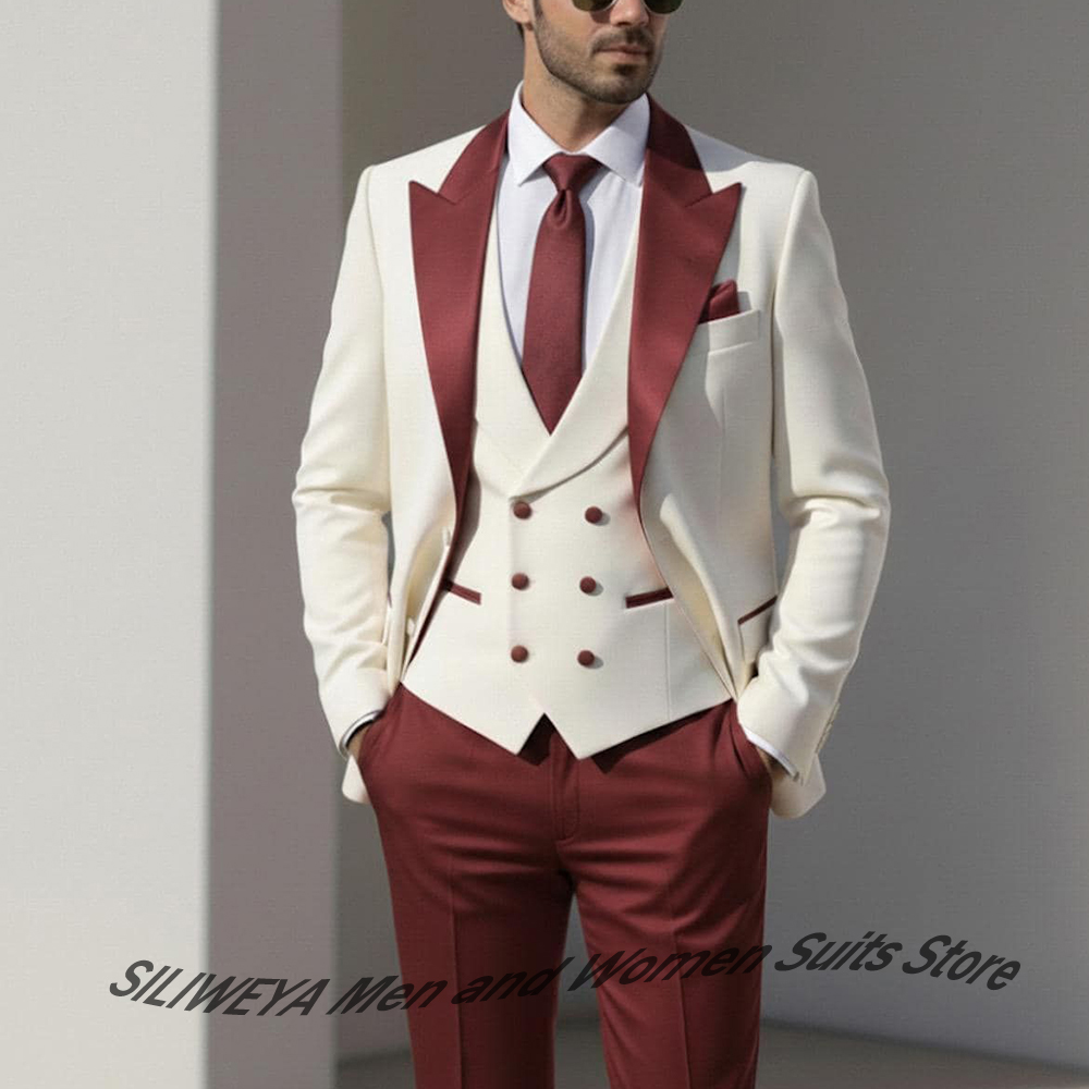 Mens Formal Look - Elegante high-end heren smoking 3-delig (jas