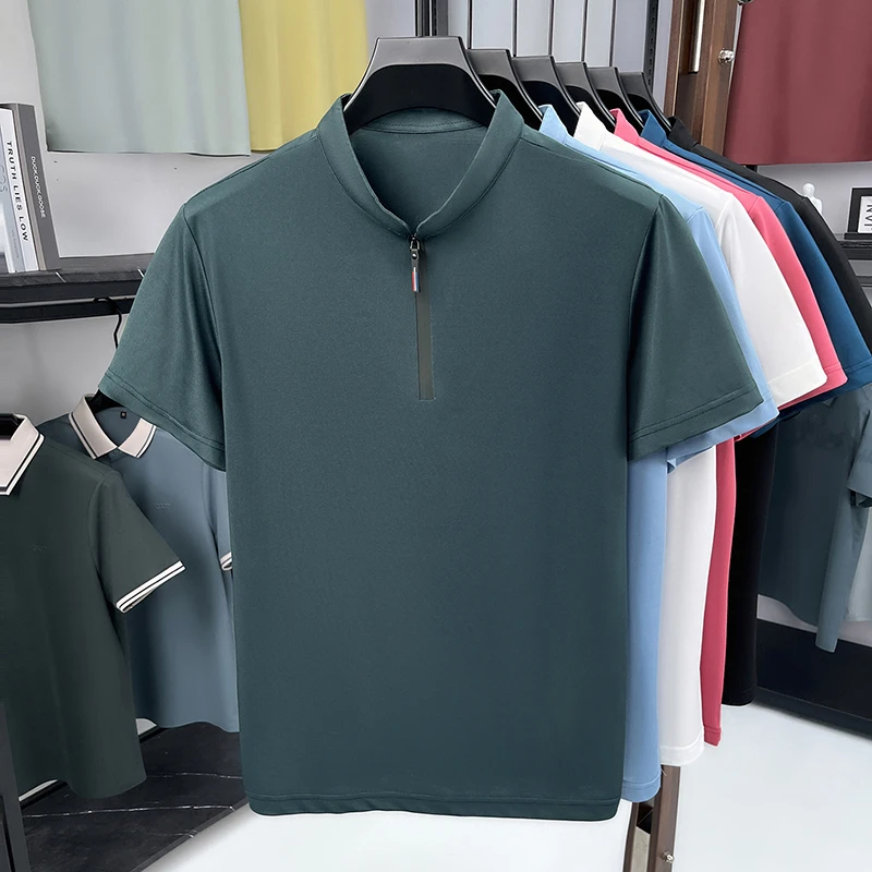 Men'S Polo Formal Wear - Heren zakelijk formeel overhemd met halve