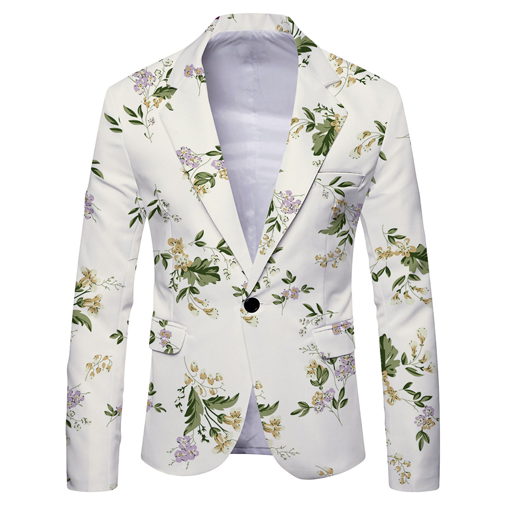 Modieuze herenblazer met print - Mens Formal Look recensie en prijs