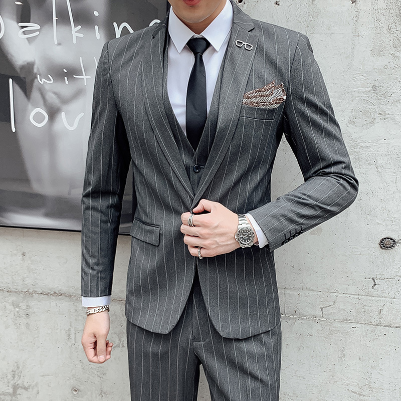 Heren Koreaanse stijl driedeli - Men'S Urban Formal Wear recensie en prijs