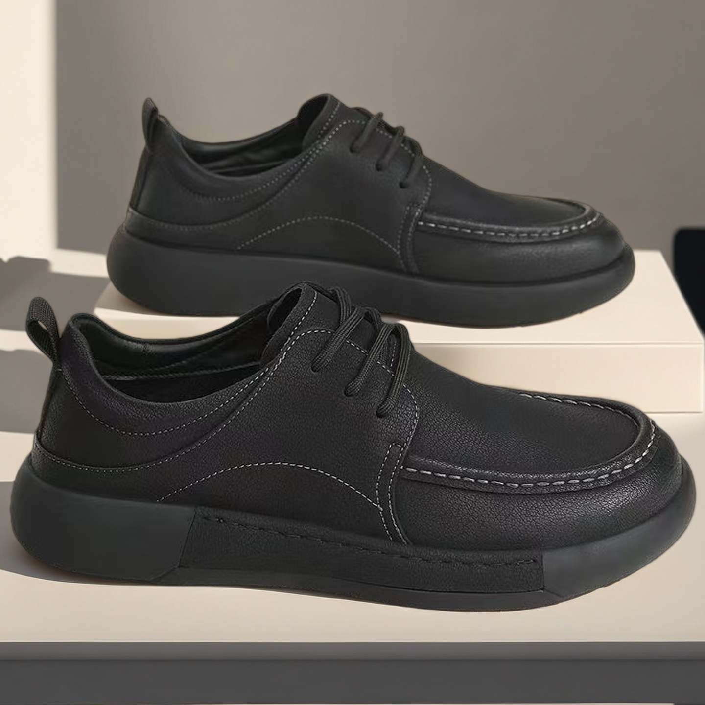 Brede herenschoenen van leer,  - Formal Upper Wear Men recensie en prijs