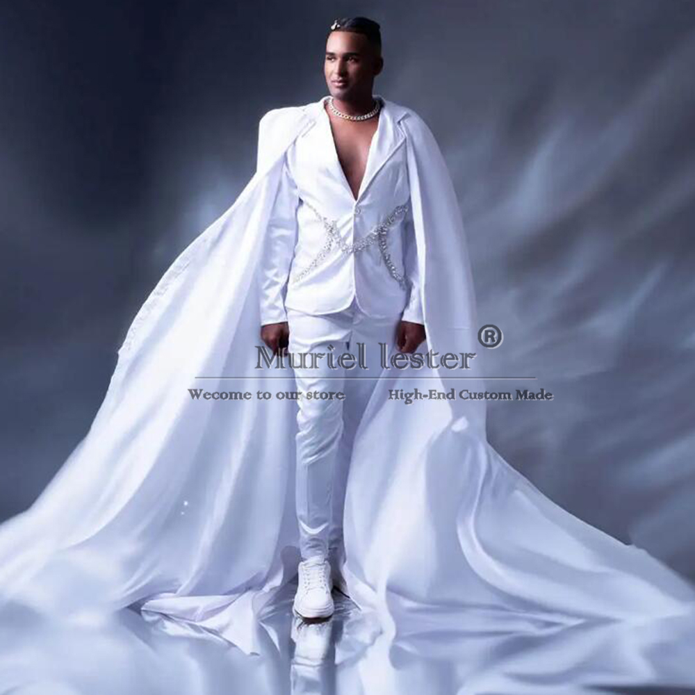 Witte Bruidegom Dragen Trouwpa - Men'S Formal Wear Jewelry recensie en prijs