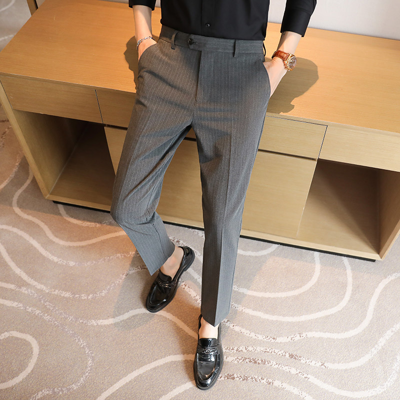 Premium gestreepte herenbroek  - Men'S Urban Formal Wear recensie en prijs