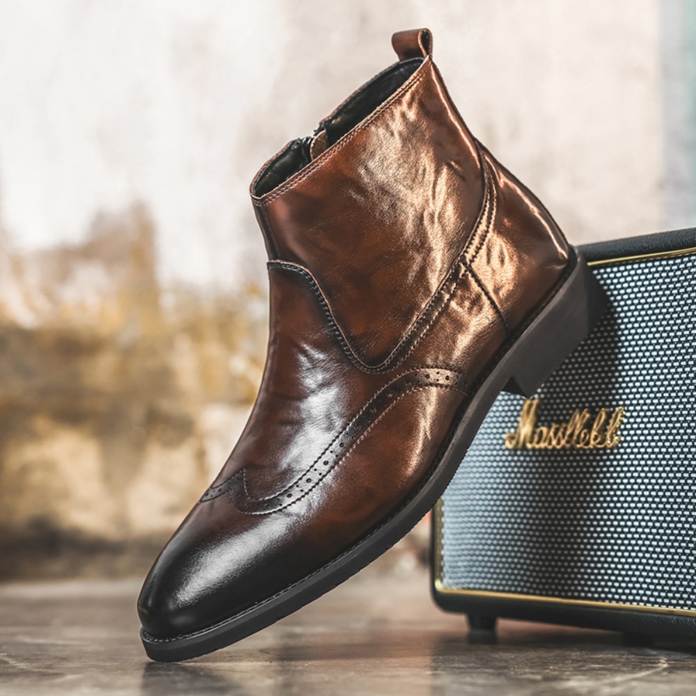 Heren Brogue Chelsea Boots met - Formal Upper Wear Men recensie en prijs